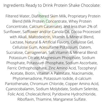 chocolate ready to drink protein shake