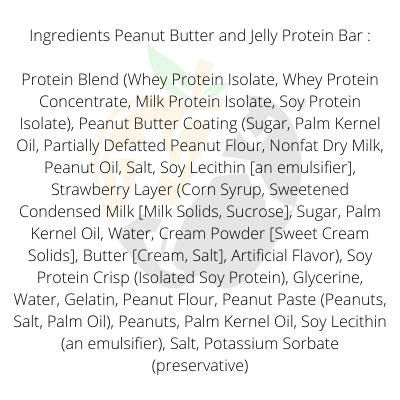 peanut butter and jelly protein bar