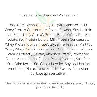 rockie road protein bar ingredients