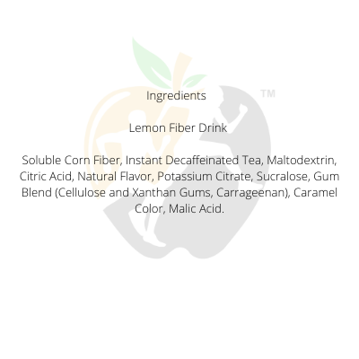 lemon fiber drink ingredients